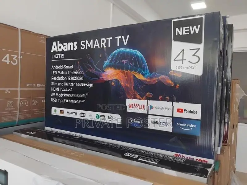 New 43 inch ABANS Smart Android FHD LED Frameless TV