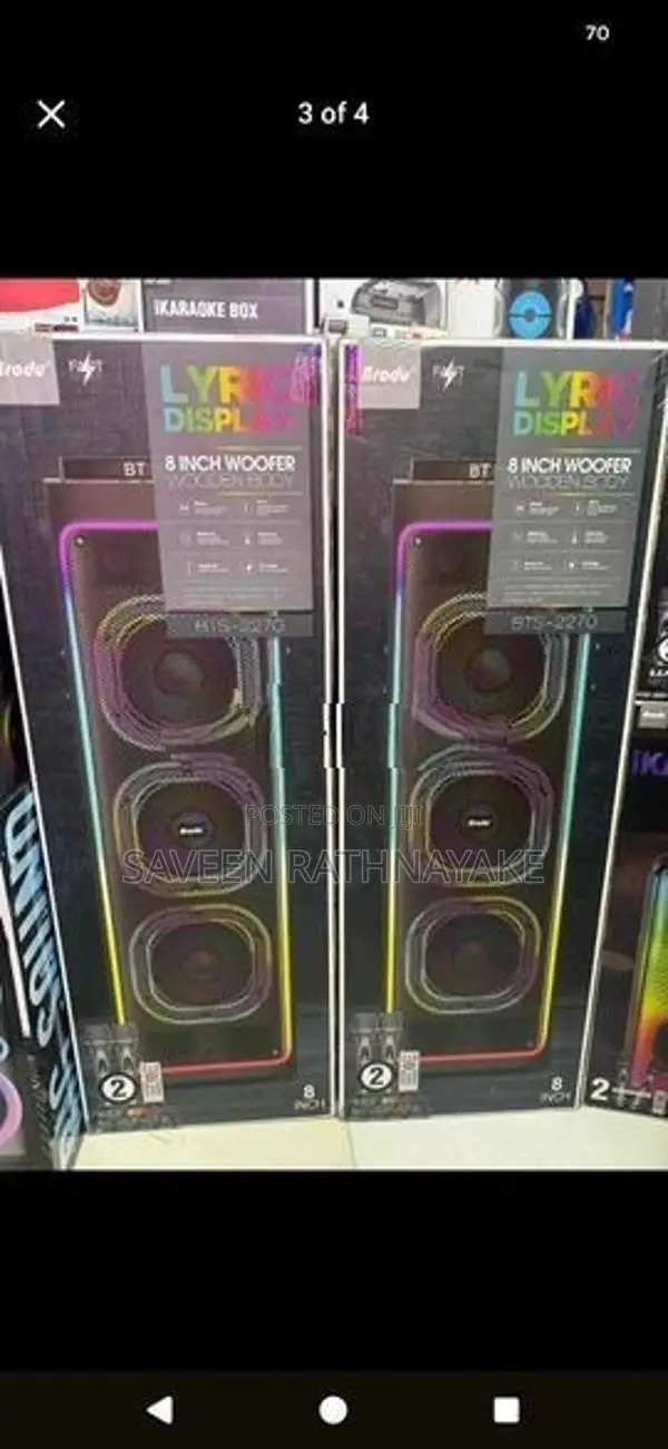 Brodu BTS-2270 Outdoor Ikaraoke Party Speakers