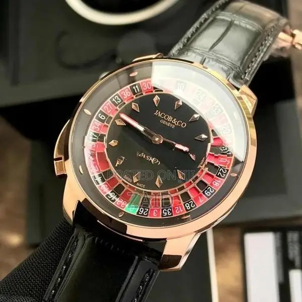 Jacob AND Co Casino Tourbillon Rose Gold Swiss Made Men’s Watch