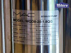 2" 2.5Hp MAC Cutter blade submersible Water Pump Motor jabos sludge su
