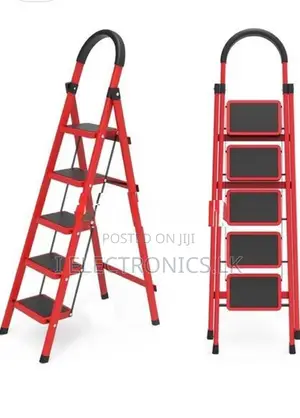 5 Step Folding Ladder, Portable and Compact, Anti-Slip