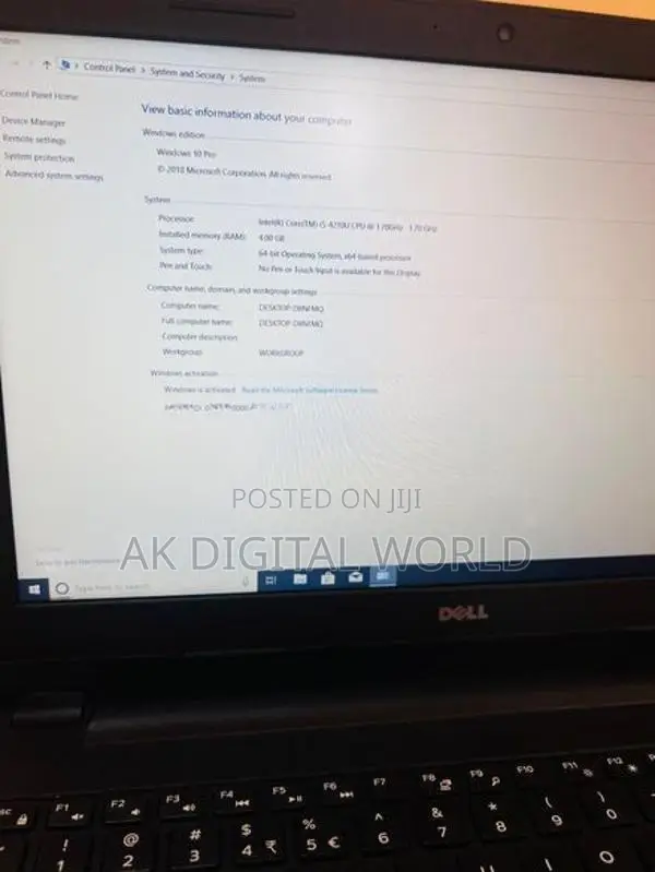 Dell i5 4th Gen Laptop