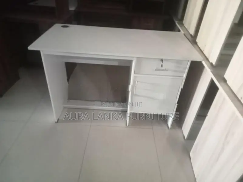 Melamine Writing Table with Cupboard 4 by 2