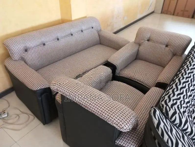 G6006 BRAND NEW SOFA FABRICS TWO TONE BOX TYPE-3+1+1