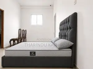 Brand New Modern Fabric Upholstered Bed Frame - Grey