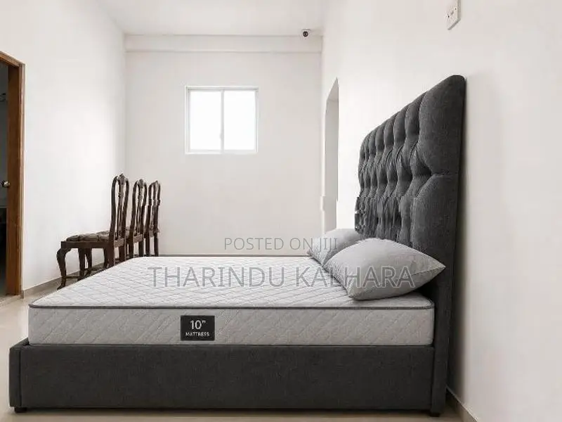 Brand New Modern Fabric Upholstered Bed Frame - Grey