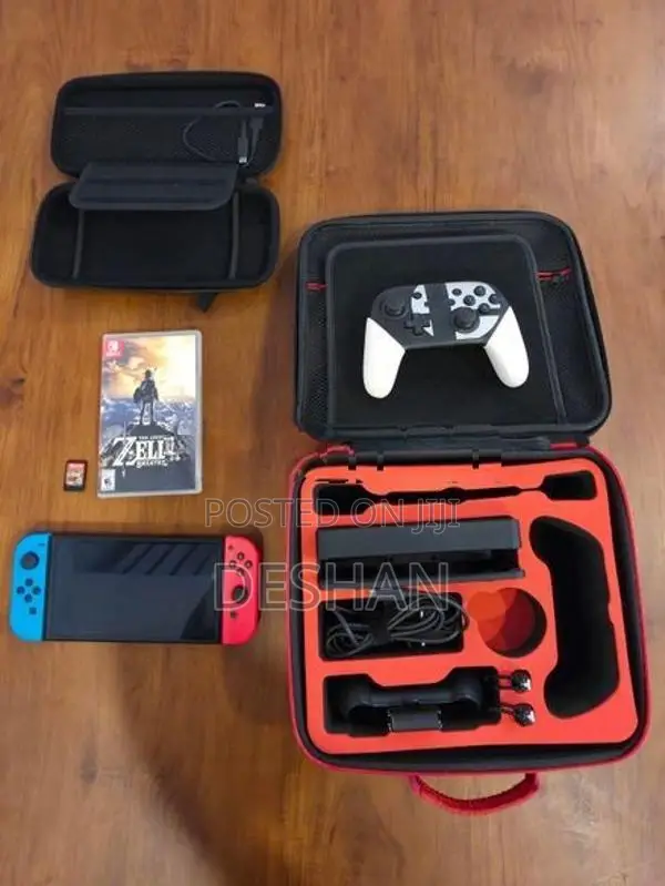 Nintendo Switch OLED + Pro Controller Zelda Game Carrying Case