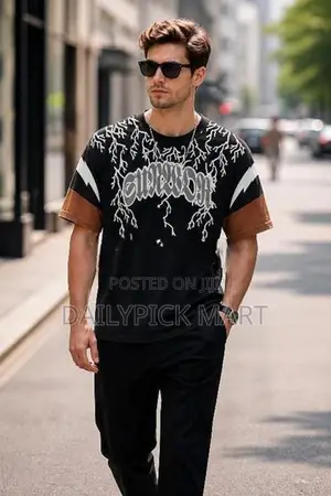 Men’s Printed Streetwear T-Shirt