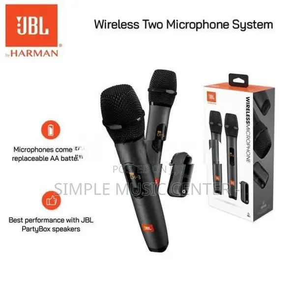 JBL Wireless Two Microphone System with Dual-Channel Receiver