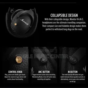 Marshall Monitor II Active Noise Canceling Over-Ear Bluetooth Headphon