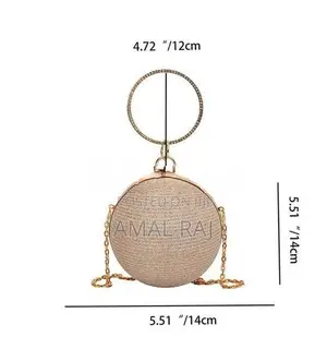 Elegant Crystal Ball Crossbody Chain Bag for Women