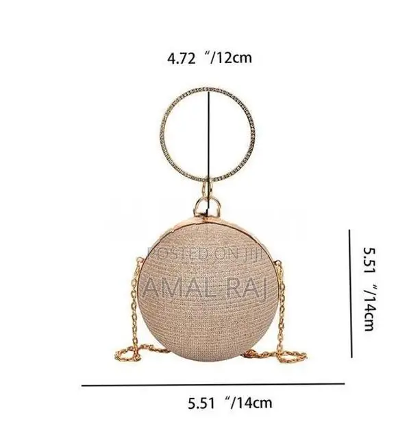 Elegant Crystal Ball Crossbody Chain Bag for Women
