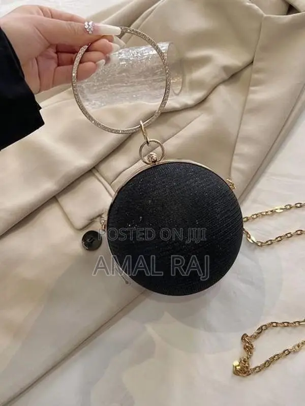 Elegant Crystal Ball Crossbody Chain Bag for Women