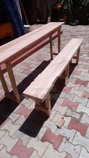 Table with Bench 6ft *15inch mahogani