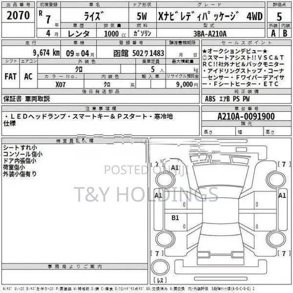 Toyota Raize 1000cc Turbo X 2025
