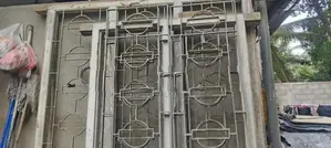Window Frame with Door