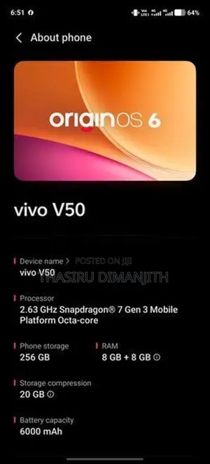 Vivo V50 (Used)