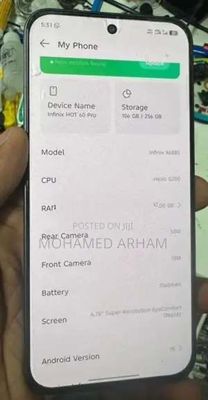 Infinix Hot 60 Pro (Used)