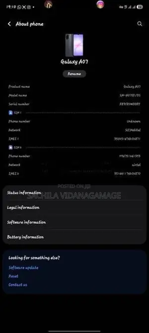 Samsung Galaxy A07 (Used)