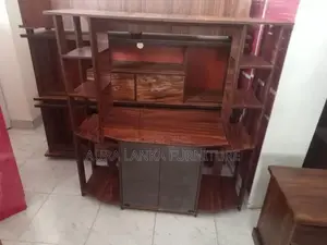 Melamine Tv Stand with Setup Cupboard 004