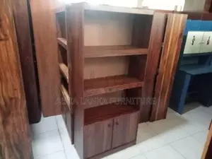 Melamine Book Rack with Cupboard