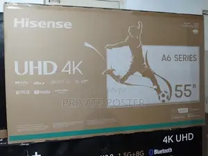 New 55" HISENSE 4K UHD Smart Frameless TV