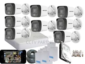 Hikvision 2MP ColorVu Turbo HD Dual light-Voice CCTV 8 Camera Packages