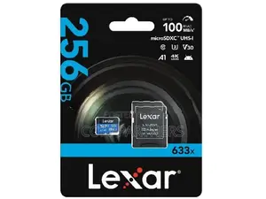 256GB micro SD Lexar High Performance 633x SDXC UHS-I for 4G fast CCTV