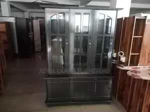 Melamine Black 3door Oc Cupboard