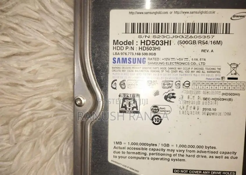 Samsung 500GB Hard Disk