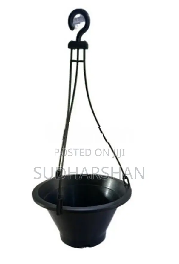 Plastic Hanging Pots - Black