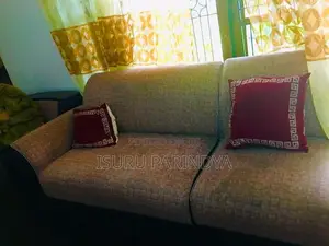 L Shape Fabric Sofa Set
