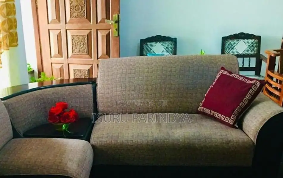 L Shape Fabric Sofa Set