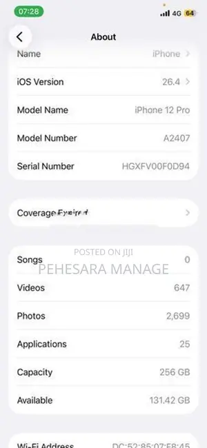 Apple iPhone 12 Pro 256GB (Used)