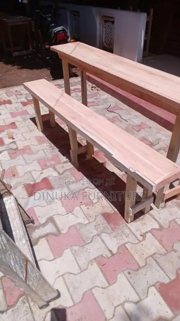Table and Bench 6ft *15inch Mahogani