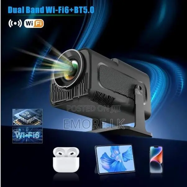 HY 320 Smart Projector, Native 1080P 4K Home Cinema Projector FHD