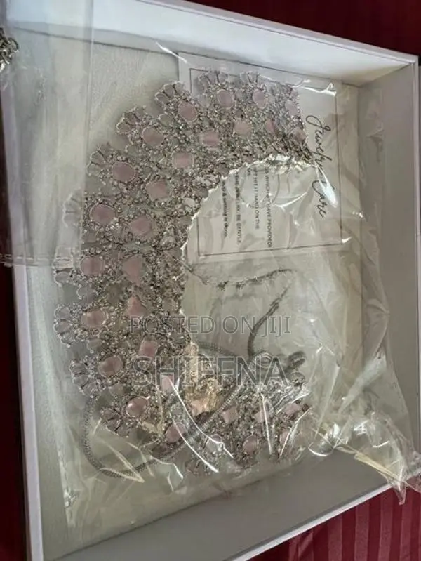 Semi Bridal Pink Zircon Set