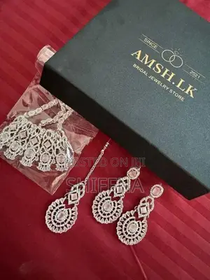Semi Bridal Pink Zircon Set