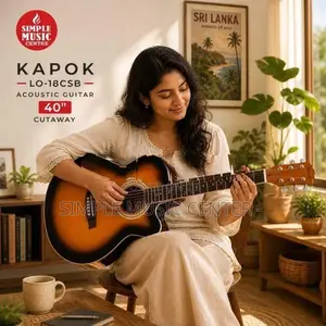 Kapok LO-18CS 3/4 Size Auditorium-Style Cutaway Acoustic Guitar