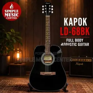 Kapok LD-68BK 41-inch Dreadnought Cutaway Acoustic Guitar