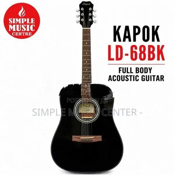 Kapok LD-68BK 41-inch Dreadnought Cutaway Acoustic Guitar
