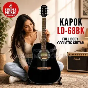 Kapok LD-68BK 41-inch Dreadnought Cutaway Acoustic Guitar