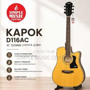 Kapok D-116AC 41-inch Cutaway Dreadnought Acoustic Guitar