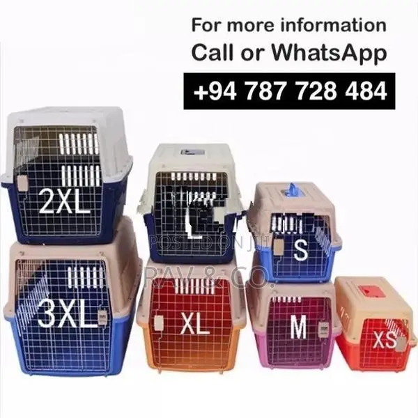 Portable Cat Dog Pet Air Travel Carrier Cage Crate Transport Box