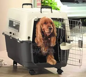 Portable Cat Dog Pet Air Travel Carrier Cage Crate Transport Box