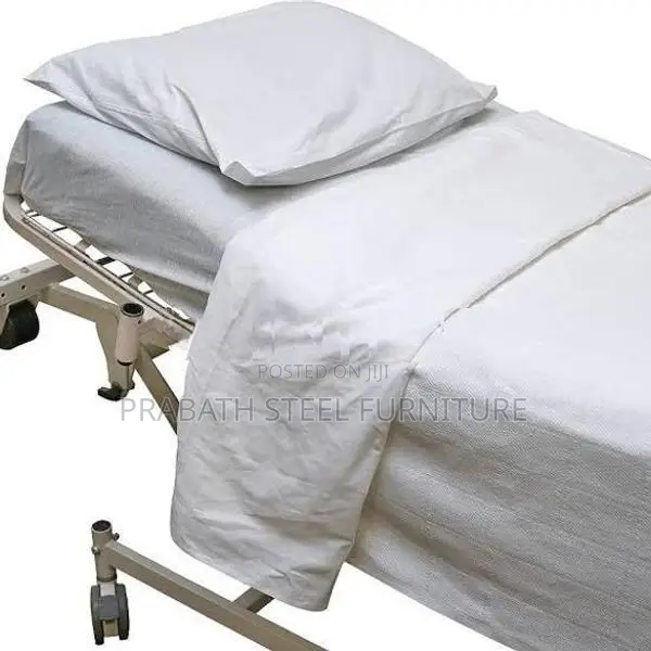 White Cotton Bed Sheet with Pillow cases