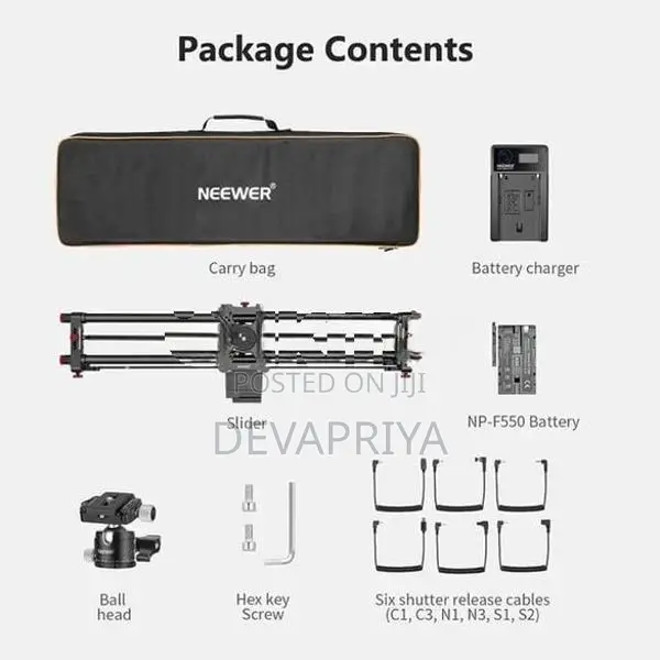 NEEWER 3.9.4"/100 cm Motorized Camera Slider