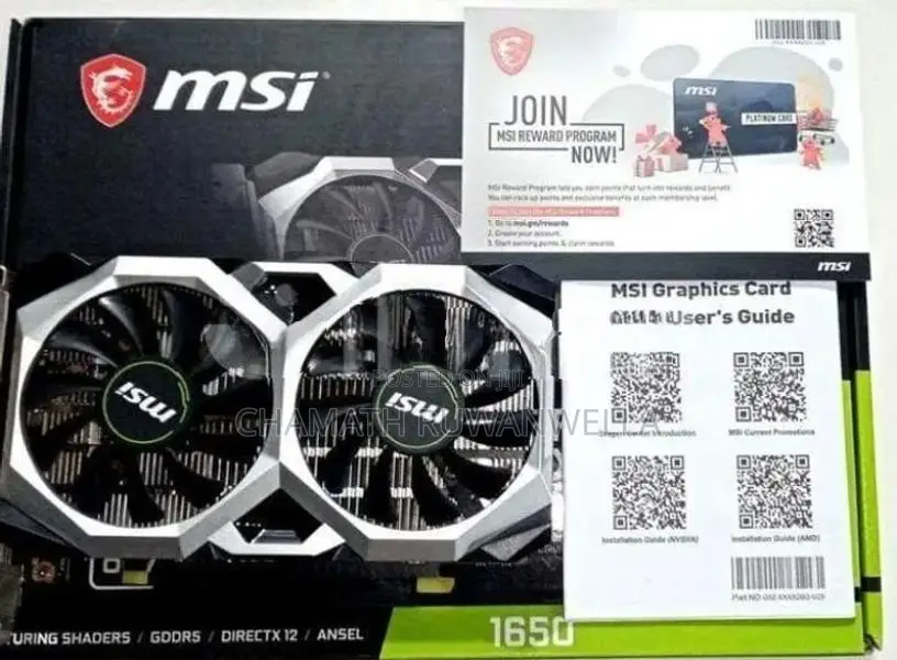 MSI Geforce GTX 1650 Ventus XS OCV1 Edition