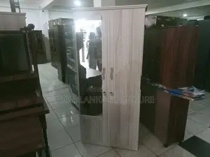 Melamine 2 Door Cupboard with Mirror