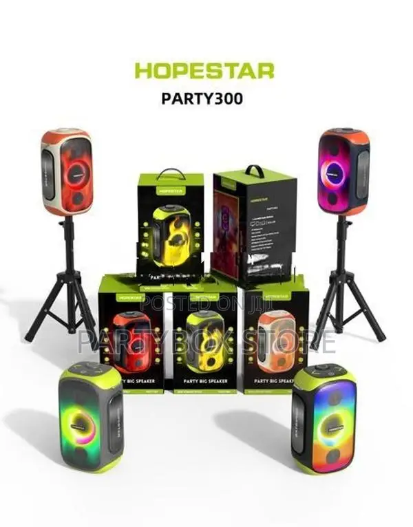 Hopestar Party 300 Speakers with Wirless Mic (80W)